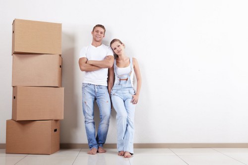 House movers supporting a local move in North Harrow