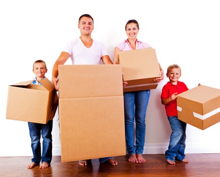 Removal van ready for a local move in North Harrow