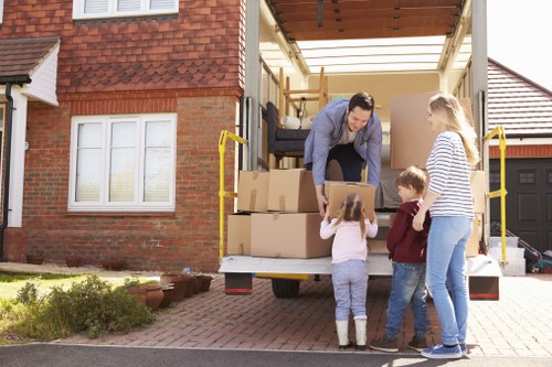 Moving truck for home removals in North Harrow