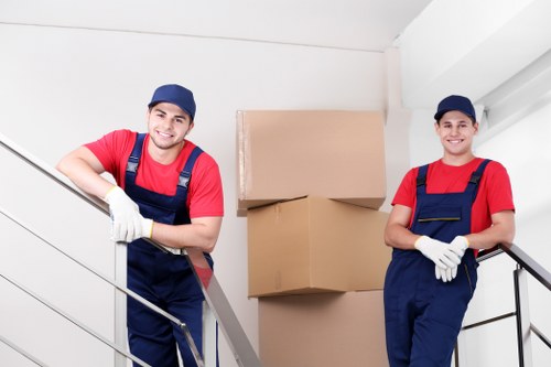 Moving van service loading boxes and furniture for a UK man with a van booking