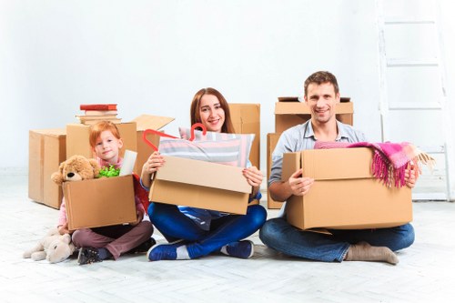 Removal team helping with a home move in North Harrow