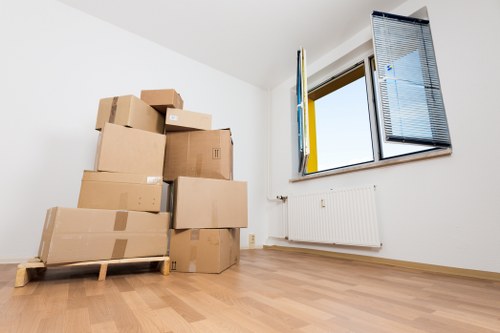 Removal truck ready for a local move in North Harrow