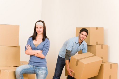 Furniture being carefully loaded for a home removal in North Harrow