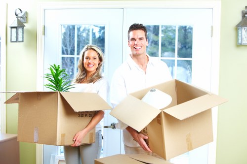 Moving preparation checklist with packed boxes for a North Harrow relocation