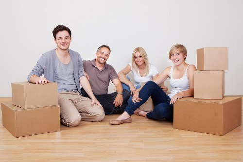 Local office removals team handling a business move